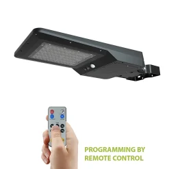 CRUISER XL : réverbère solaire 40W (6000lm) avec détecteur de mouvement et télécommande