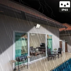 CUBE XL: Projecteur LED solaire de 9600 lumens. Avec PIR et panneau déporté