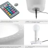 Cylindre lumineux LED Utilisé comme seau à champagne avec éclairage LED de 12 W 16 couleurs RGB et 5 modes d'éclairage