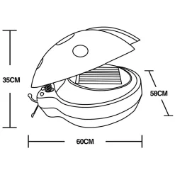 Décoration solaire Coccinelle clipsable- 2 Lumens- Eclairage extérieur Jardin
