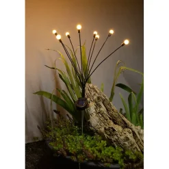 Décoration solaire style bouquet 8 boules- Hauteur 69cm- 4 Lumens