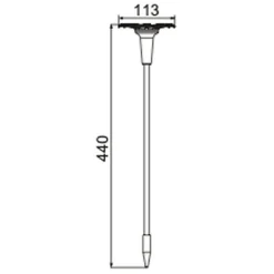 Décoration solaire tournesol- Hauteur 44cm-2 lumens- Eclairage extérieur Jardin