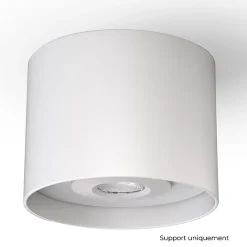 DECOCIEL Support installation saillie plafond béton Coloris Blanc pour CANIS / DRACO / TWO - SOLUM - D001W