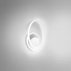 Diva - Applique blanche 20W lumière chaude 3000K IP20 - Applique LED - LED intégrée 37x29