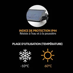 Double Projecteur Led Multicolores Solaire L350 Wi-light