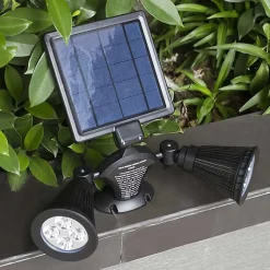 Double Projecteur Led Multicolores Solaire L350 Wi-light