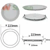 Downlight Dalle LED Extra Plate Ronde ALU 18W (Pack de 10) - Blanc Neutre 4000K - 5500K - SILAMP