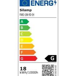 Downlight Dalle LED Extra Plate Ronde ALU 18W (Pack de 10) - Blanc Neutre 4000K - 5500K - SILAMP