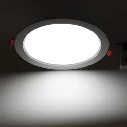 Downlight LED circulaire encastrable 25W découpe 190mm 115 lmW IP20 CCT sélectionnable 3000K4000K6000K