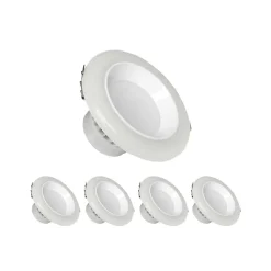 Downlight LED encastrable - MARQUE - Modèle - 20W Dimmable - 120 - Aluminium Blanc