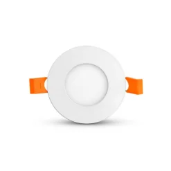 Downlight LED Slimy Rond 85mm 3W Blanc Jour 6000K Alu Encastrable