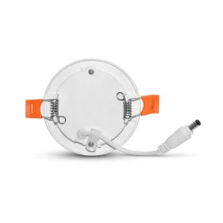 Downlight LED Slimy Rond 85mm 3W Blanc Jour 6000K Alu Encastrable