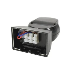 Détecteur de mouvement noir - 1200W - IP65 - Portée 12m - Angle 180