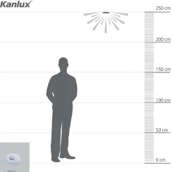 Détecteur de mouvement PIR 360 Blanc ZONA FLAT 8m Réglable