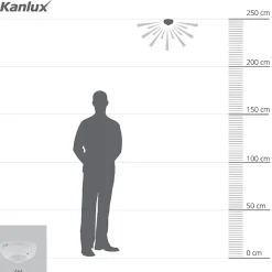 Détecteur de mouvement PIR 360 Blanc 10m Kanlux ZONA JQ