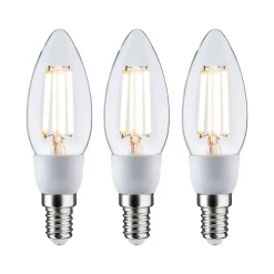 Eco-Line Filament 230 V Bougie LED E14 3x525lm 3x2,5W 3000K Clair
