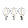 Eco-Line Filament 230 V Sphérique LED E14 Kit de 3 82mm 525lm 2,5W 3000K Clair