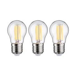Eco-Line Filament 230 V Sphérique LED Kit de 3 80mm 525lm 2,5W 3000K Clair