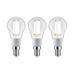Eco-Line Filament 230 V Sphérique LED E14 Kit de 3 100mm 3x525lm 3x2,5W 3000K Clair