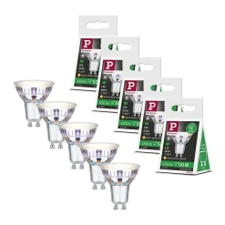 Eco-Line Kit Réflecteur LED 5x450lm 5x2,5W 3000K Argent