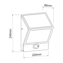 EGNA Spot à énergie solaire blanc 4000K Luminaire extérieur Beneito Faure