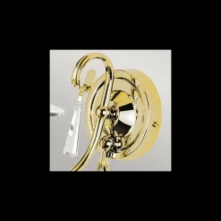 Elstead Aegean - Applique murale à 1 lumière pour bougie d'intérieur en laiton poli, E14