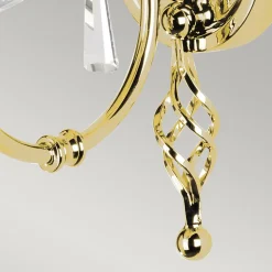 Elstead Aegean - Applique murale à 1 lumière pour bougie d'intérieur en laiton poli, E14