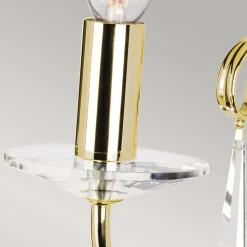 Elstead Aegean - Applique murale à 1 lumière pour bougie d'intérieur en laiton poli, E14