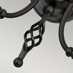 Elstead Artisan - Applique murale d'intérieur à 2 ampoules, noir, E14