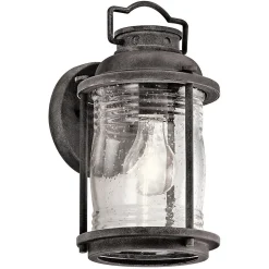 Elstead Ashland Bay - Petite lanterne murale extérieure à 1 ampoule en zinc IP44, E27