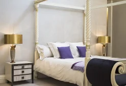 Elstead Bienville - Lampe de table 1 lumière Or, Argent, E27