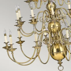 Elstead Cambridge - Lustre à 25 ampoules, laiton bruni