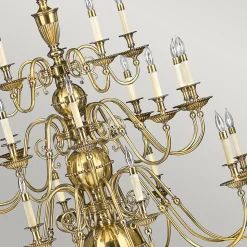 Elstead Cambridge - Lustre à 25 ampoules, laiton bruni