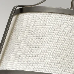 Elstead Charlotte - Plafonnier semi-affleurant à 3 ampoules, nickel antique, E27