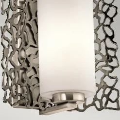 Elstead Coral - Applique murale à 1 lumière, argent, E27