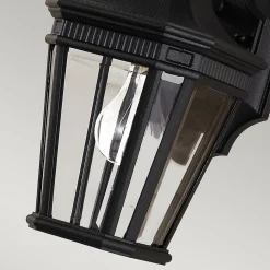 Elstead Cotswold Lane - Petite lanterne murale extérieure à 1 ampoule noire IP44, E27