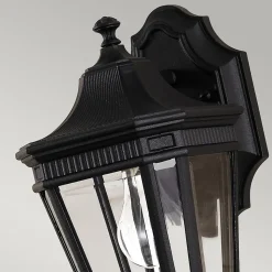 Elstead Cotswold Lane - Petite lanterne murale extérieure à 1 ampoule noire IP44, E27