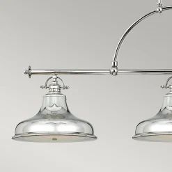 Elstead Emery - Lustre à 3 ampoules à suspension argenté, E27