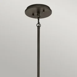 Elstead Emory - Plafonnier rond semi-encastré à 3 ampoules en étain, E27