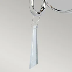 Elstead Finsbury Park - Applique murale à 1 lumière pour bougie d'intérieur nickel poli - abat-jour non inclus, E14