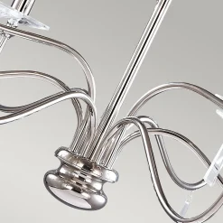 Elstead Finsbury Park - Lustre à 9 ampoules au fini nickel poli, E14