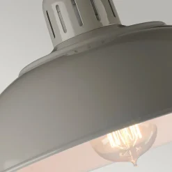 Elstead Franklin - Lampe de bureau 1 lumière bâche grise, E27