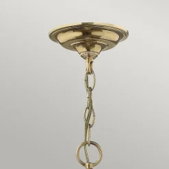 Elstead Gentry - Grande lanterne de plafond à 6 ampoules en laiton poli, E14