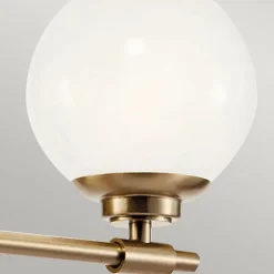 Elstead Kichler Benno Applique de salle de bain contemporaine bronze champagne 3000 K IP44 2x G9