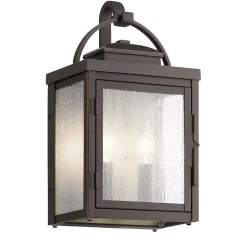 Elstead Kichler Carlson Lanterne murale d'extérieur en bronze huilé, IP44