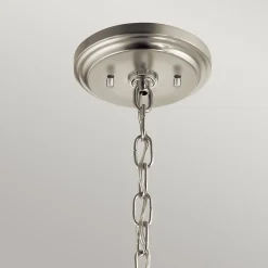 Elstead Kichler Deryn Plafonnier suspendu à bras multiples gris antique vieilli