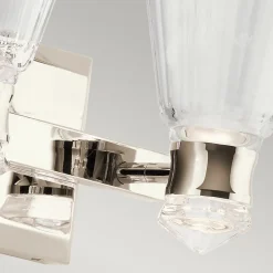 Elstead Kichler Kayva Applique murale LED intégrée Nickel poli, 3000K, IP44