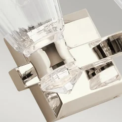 Elstead Kichler Kayva Applique murale LED intégrée Nickel poli, 3000K, IP44