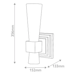 Elstead Kristy Applique murale contemporaine à bougie, finition or vieilli, 1 x E27