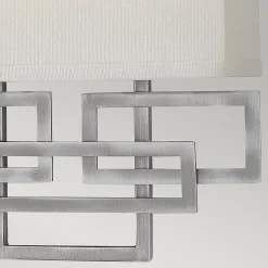 Elstead Lanza - Applique murale d'intérieur à 2 ampoules, nickel, E14